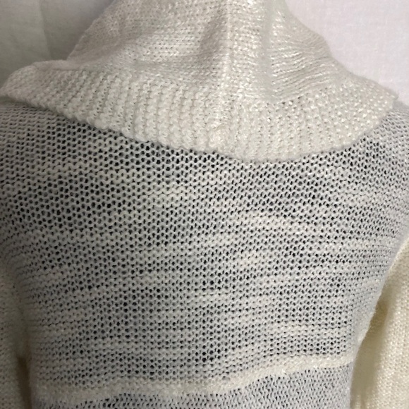 Belldini open front long cardigan cream duster size M - Picture 6 of 7